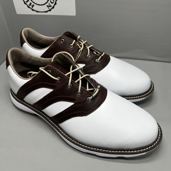 Adidas MC Z-Traxion White/Brown Golf Men\'s Shoes IG0910 Size 12 NEW main image 8